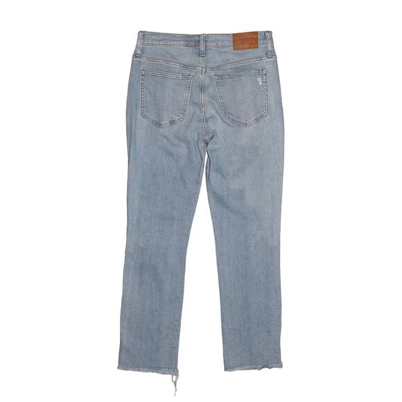 J.CREW $98 Light Wash Distressed Ripped Slim Boyfriend Jean Size 26 - Picture 2 of 4